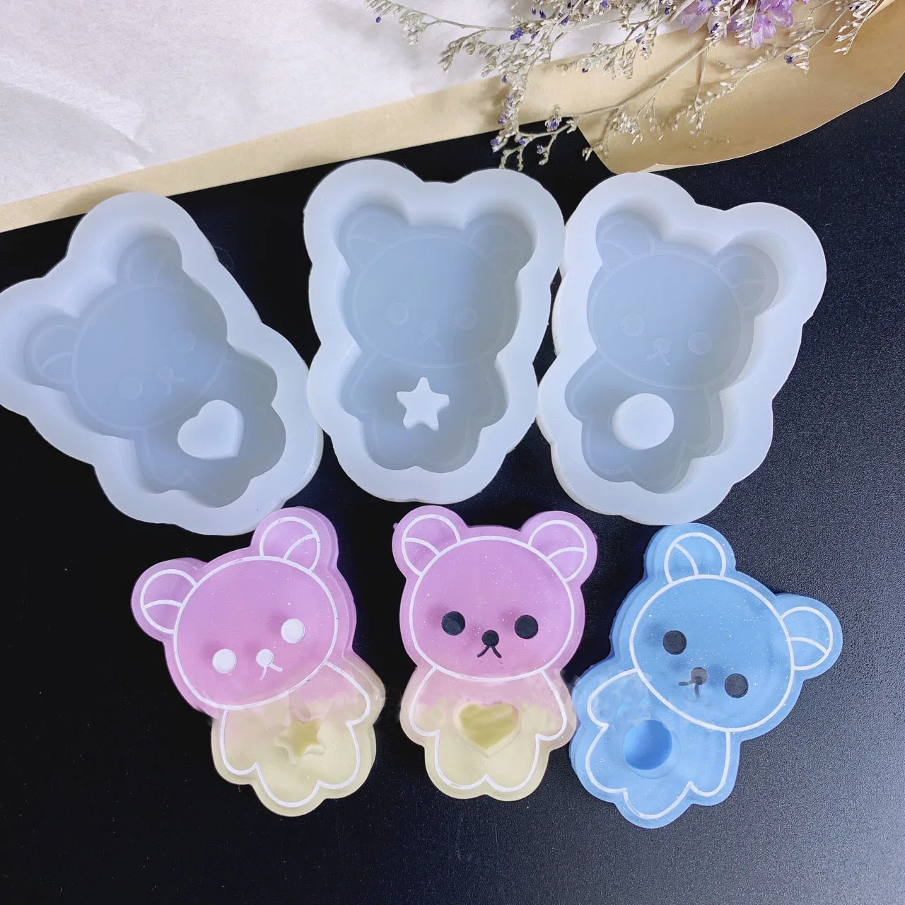Moule Silicone Pour Résine – Forme Animal – DIY Artisanat – Blanc