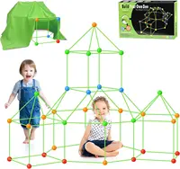 DIY Fort Construction Creative Toy Fort Building Kit 3D Castles Tunnels Tents Games Educational Play Tent Toys for Kids Gift 1