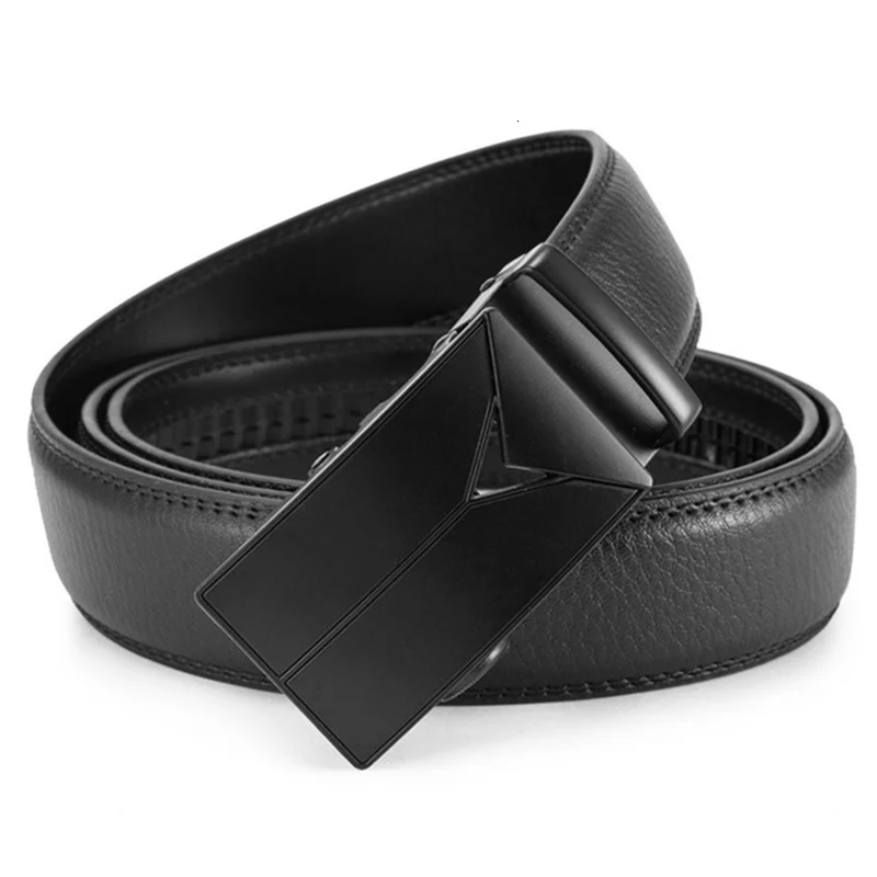 Men Belt Male Belts For Men Strap Quality Genuine Leather Belt Men Automatic Buckle black Belts Cummerbunds cinturon hombre brown designer belt
