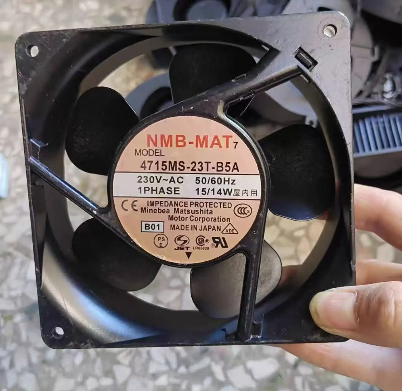 NMB 4715MS-23T-B5A AC 230V 12038 12cm 120mm 산업용 금속 축방향 냉각 팬용 오리지널