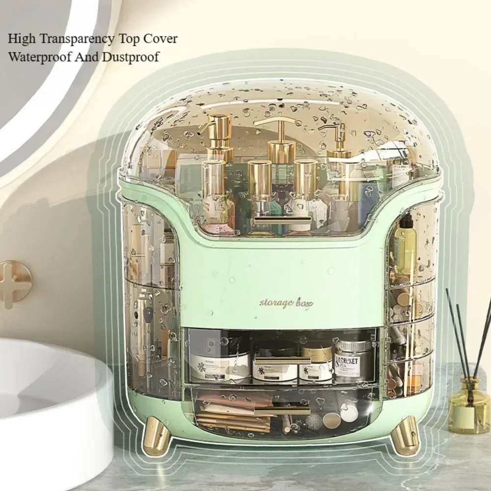 Multi Functional Makeup Storage Box Multi-Layer Desktop Transparent Dustproof Dressing Boxes Large Capacity Acrylic With Drawers makeup organizer makeup storage box cosmetic storage box