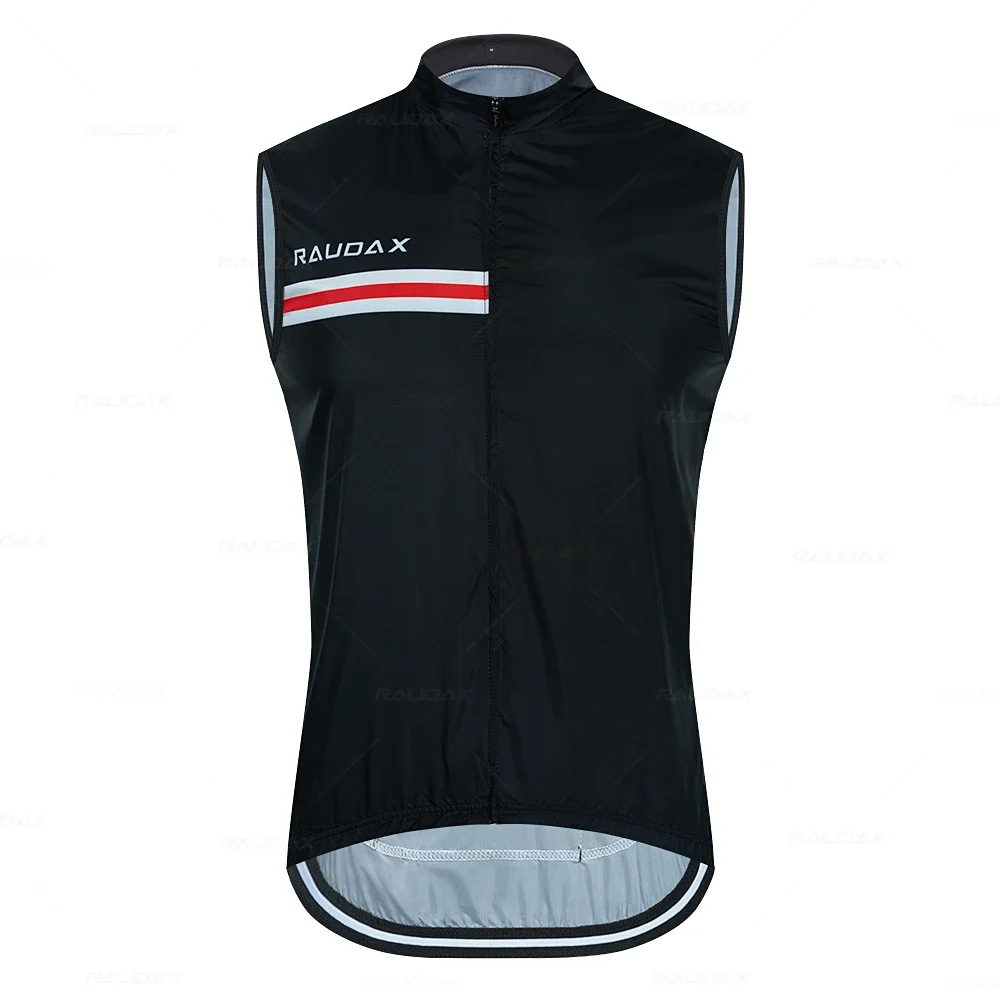 Windproof Offroad Jacket Unisex Bicycle Windbreaker Coat Cycling Clothing Maillot Sleeveless Black Vest Triathlon Cycling Jersey