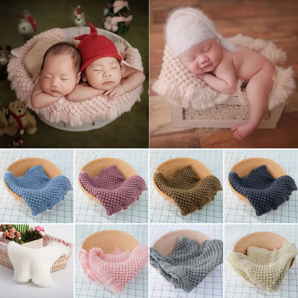 

Stretch Accessories Crochet Knit Background for Baby Photo Photography Props Newborn Photography Blanket