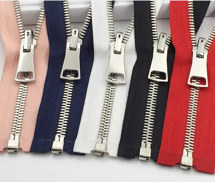 Description Picture 5 of item60/70/80CM Metal Copper Zipper Double-sided Rotating Slider Pull Zipper Slider Zipper Head DIY Garment Coat Accessories D729N