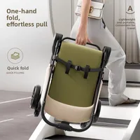 Poussettes bébé bidirectionnelles haut de gamme, pouvant assister ou allonger, avec amortisseurs à quatre roues, pour nouveau-nés, pliables 5