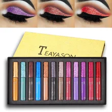 

12 Pearlescent Eyeshadow Palette Diamond Waterproof Liquid Glitter Eye Makeup Long-lasting Eyeshadow Palette