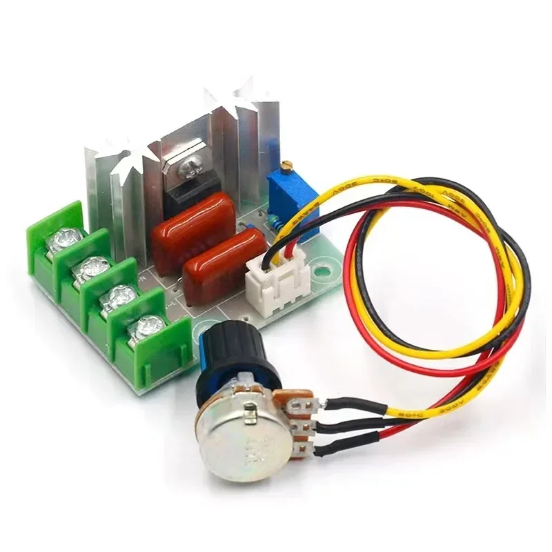 고전력 SCR 전압 조정기, 조광기, 모터 속도 제어기, 거버너 모듈, 전위차계 포함, AC 220V, 2000W