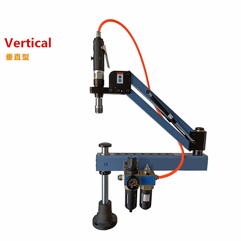M3-M16 CNC Automatic Pneumatic Tapping Machine Air Threading Machine Pneumatic Tapper Tool Universal Head With Chucks 4