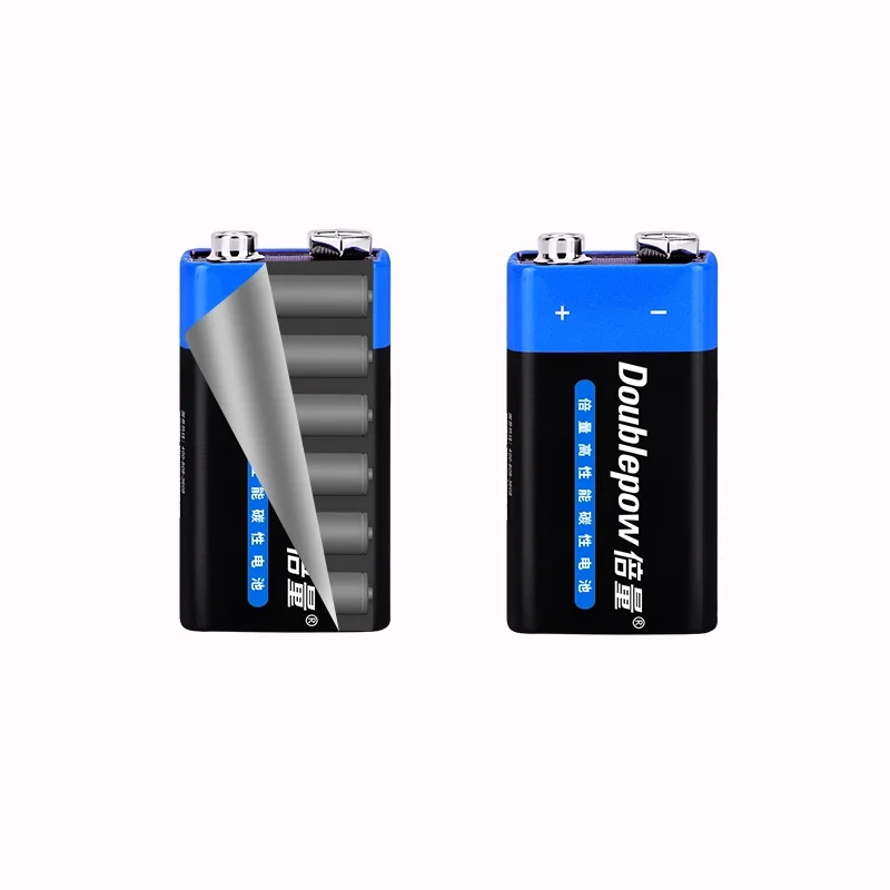 10PCS 9V Disposable Battery 6F22 Zinc Carbon Primary Battery for KTV Multimeter Microphone Electronic Devices Original 1077068 disposable battery