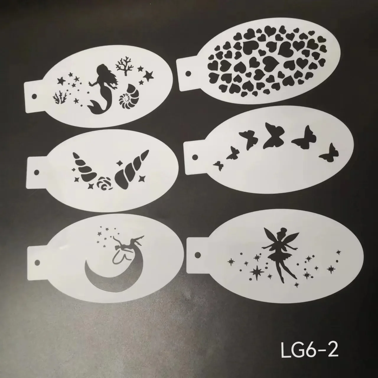 Party Cosplay Reusable PET Body Face Paint Graphic Template Face and Body Tattoo Stencils for Kids Makeup