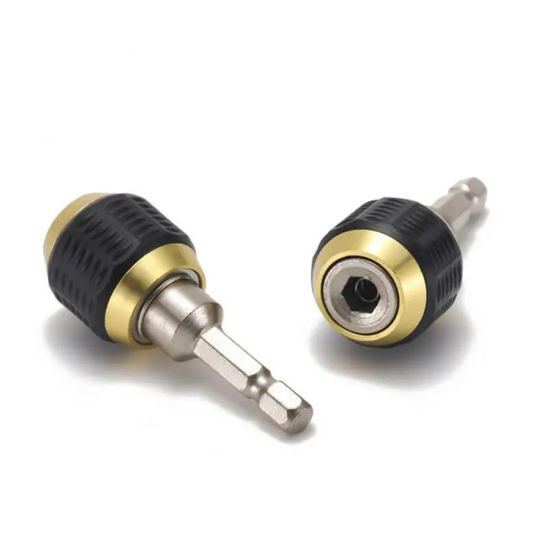 4 Portapuntas Magnéticos 1/4'' Para Taladro O Destornillador - Extensión De Cambio Rápido, Acero Cr-V, Hexágono 6.35 Mm