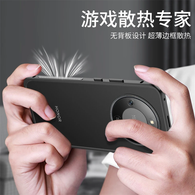 Aluminium Alloy Cooling Phone Case with Metal Border Frame