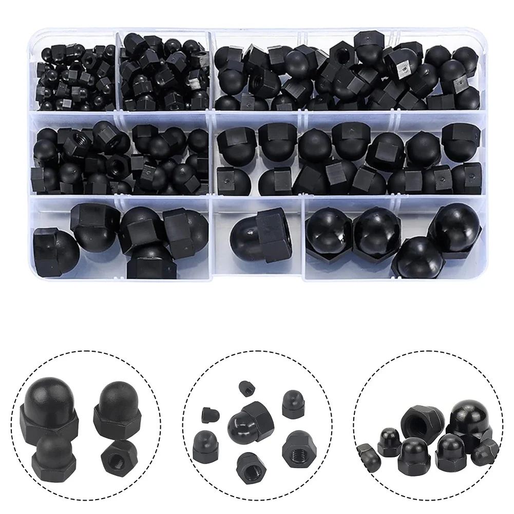 Metric Cap Nuts Cap Nuts Set Automotive Use Diverse Assortment Easy To Store High Strength Material Long-term Use 2
