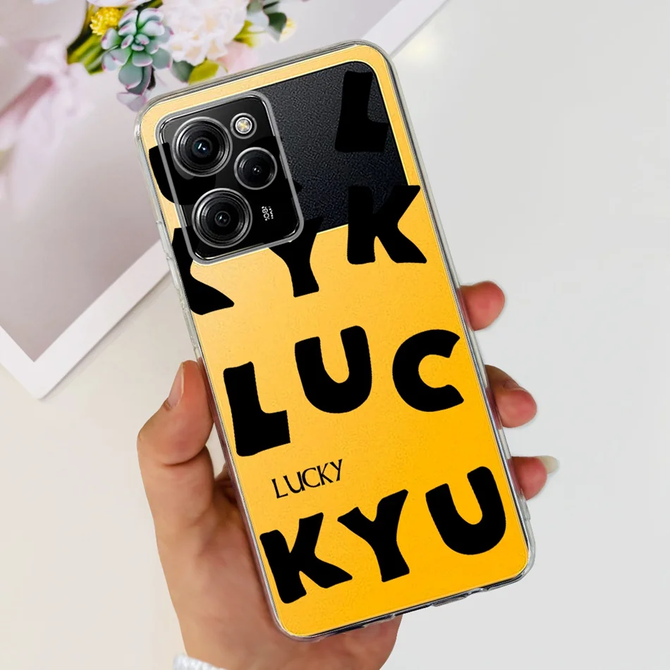 Elegant Printed Soft Silicone TPU Phone Case - Compatible with Poco X5 Series
