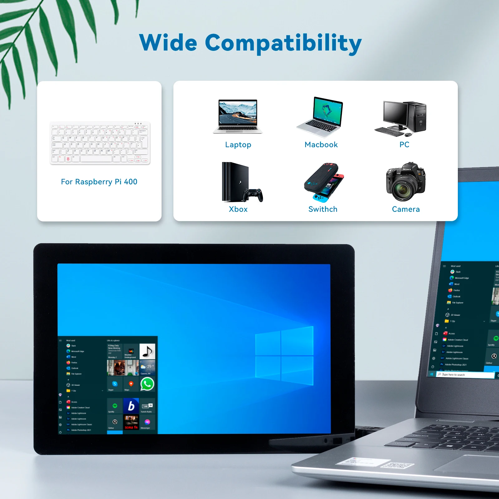 SunFounder 10.1 IPS LCD Touch Screen HDMI 1280*800 for Raspberry Pi 4B 3B+ 3B 2B  LattePanda Beagle Bone (Pi NOT Included)
