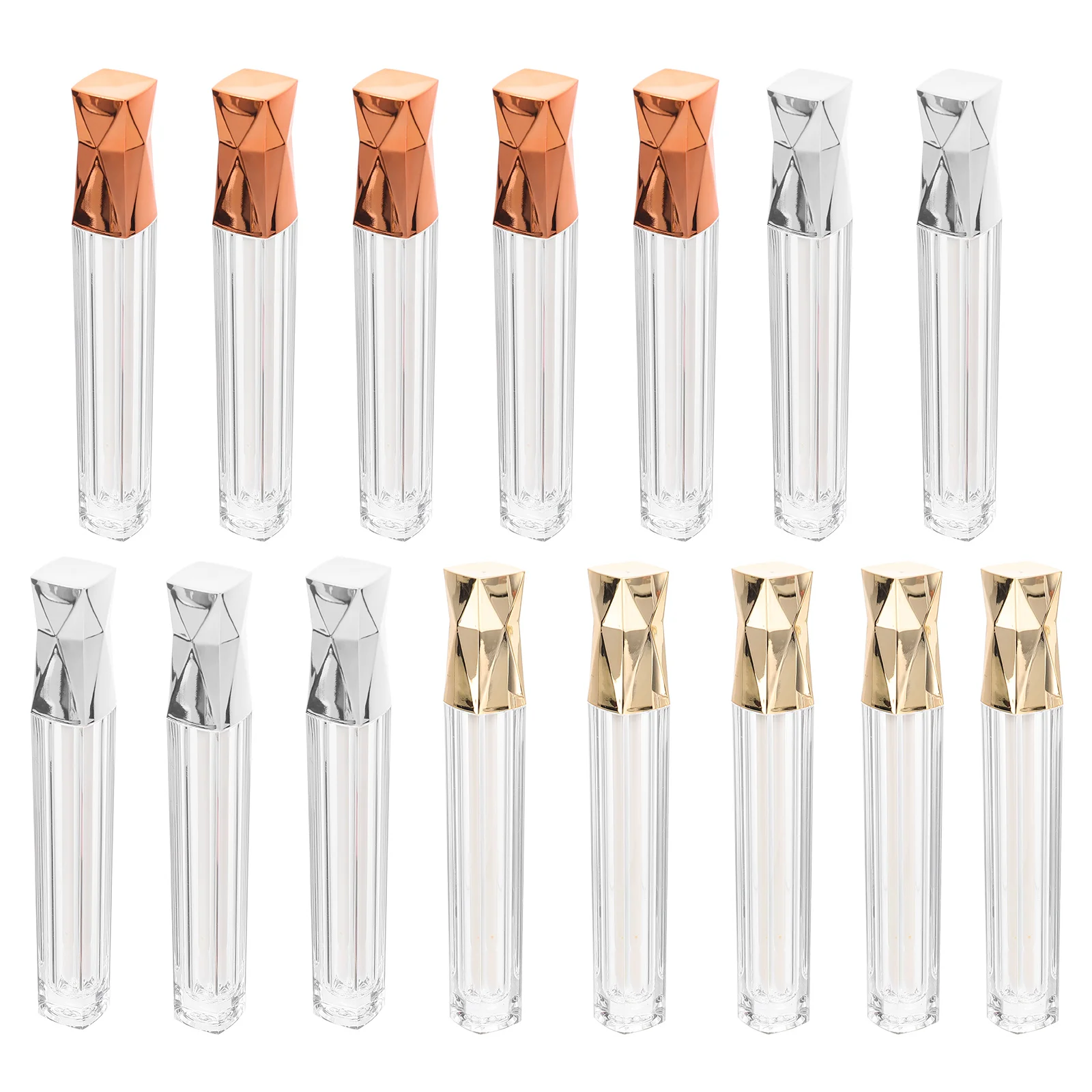 

15 Pcs Lipstick Tube Gloss Lipgloss Refillable Bottles Lip-glaze Tubes Plastic Balms Empty Honey