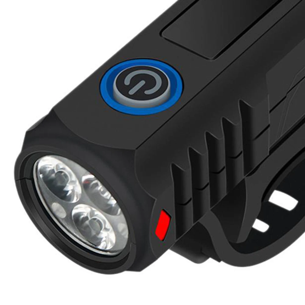 LED Bicycle Headlight High Brightness Cycling Front Light USB Charging Bike Handlebar Flashlight Bicycle Accessories