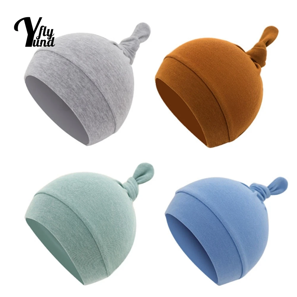 

Yundfly 1PCS Baby Girls Boys Hat Newborn Beanie Kids Toddler Infant Turban Children Cap Hair Accessories Photography Props Gifts