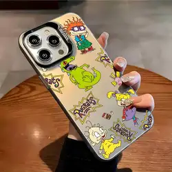 Rugrats Cool Cartoon Multicolor Matte Laser Metallic Aurora Phone Case for iPhone 12 Pro (Z1)