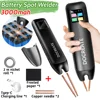 Handheld Spot Welder Machine 99 Gear Adjustable Spot Welding Tool Kit 1.3in Color Screen for 18650 Battery Welding Nickel Sheets 1