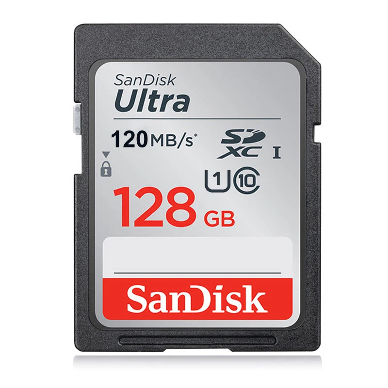 100% Original SANDISK SD Card 32GB 64GB 128GB 256GB Memory Card U1/U3 CLASS 10 UHS-I Card For 4k video reecording Camera best memory card Memory Cards