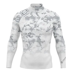 New Camo Rashguard Surfing Shirt Men's Long Sleeve UV Protection Swimwear UPF Summer Lycra Sunscreen Beachwear