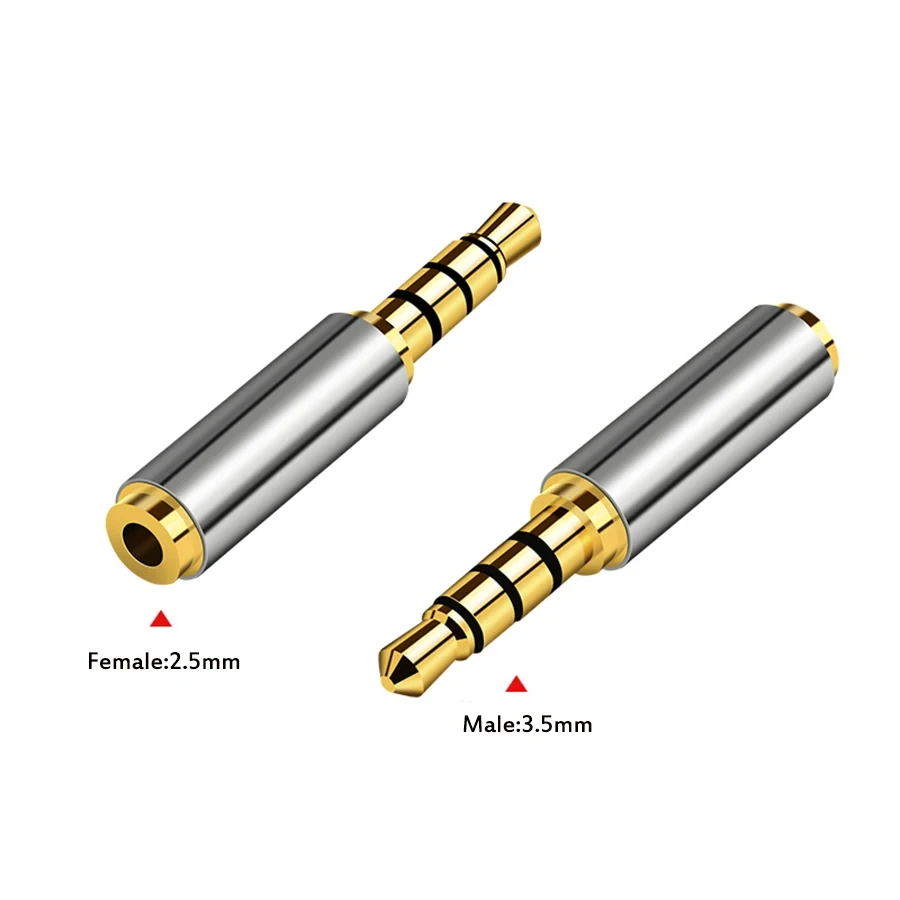 High-Quality Stereo Audio Adapter Converter, 3.5mm to 2.5mm and Vice Versa