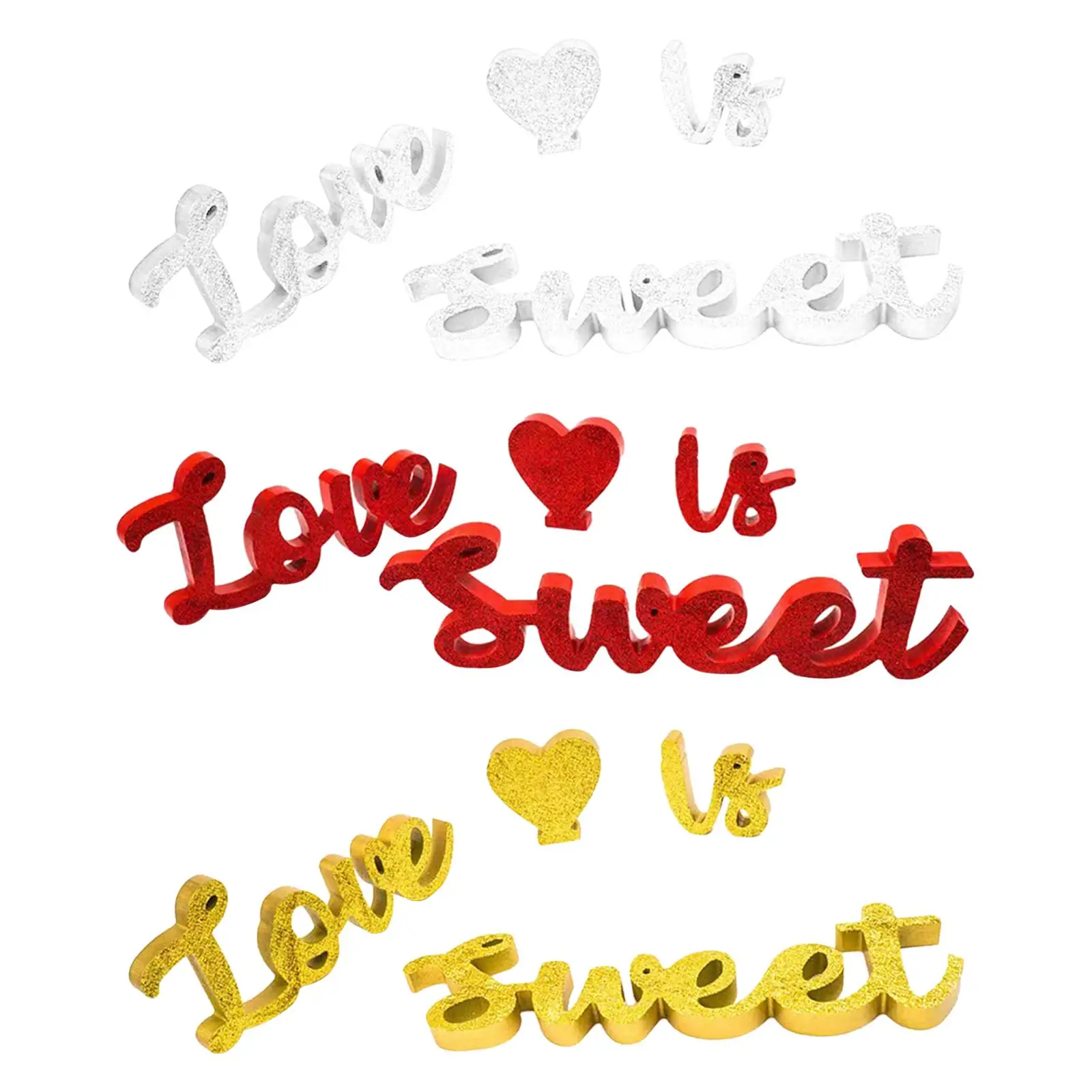 

Деревянный знак Love IS Sweet и Heart, декоративная полка для свадьбы, легкая