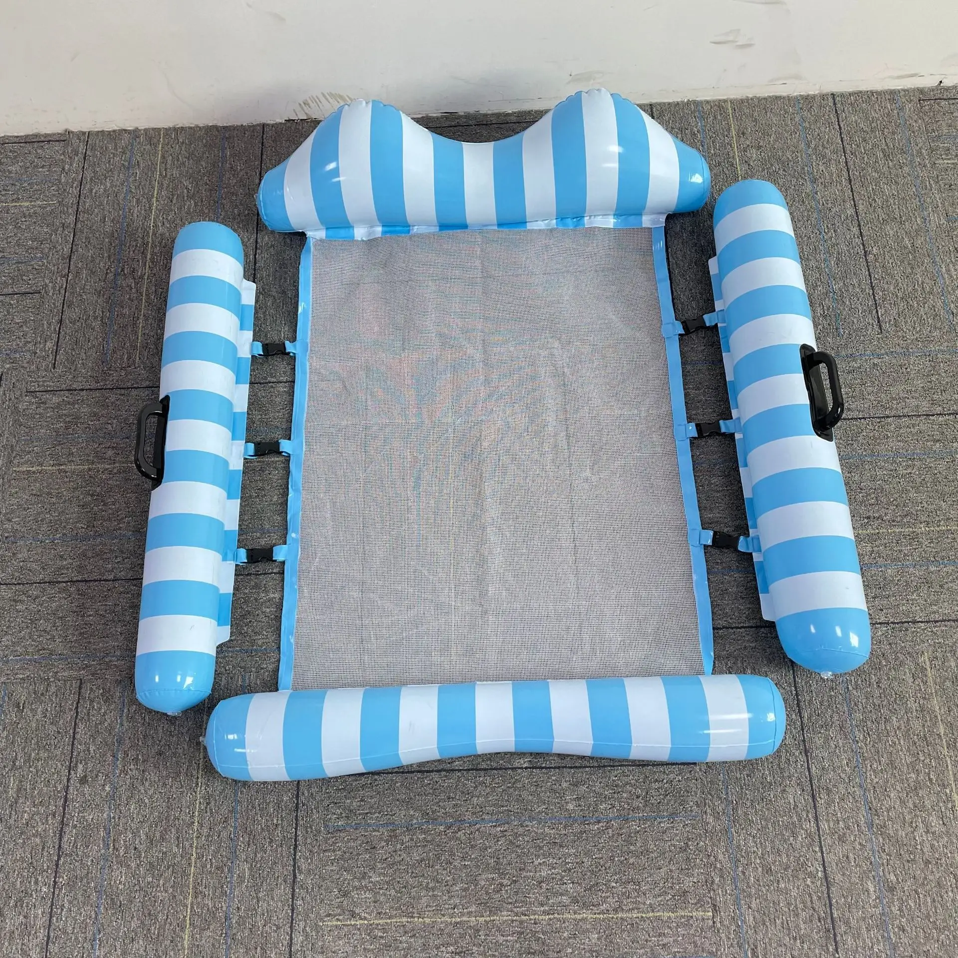 

nflatable Floating Bed New Water Hammock Recliner Swimming Pool Summer Beach Foldable Air Mattress Float Lounger Row