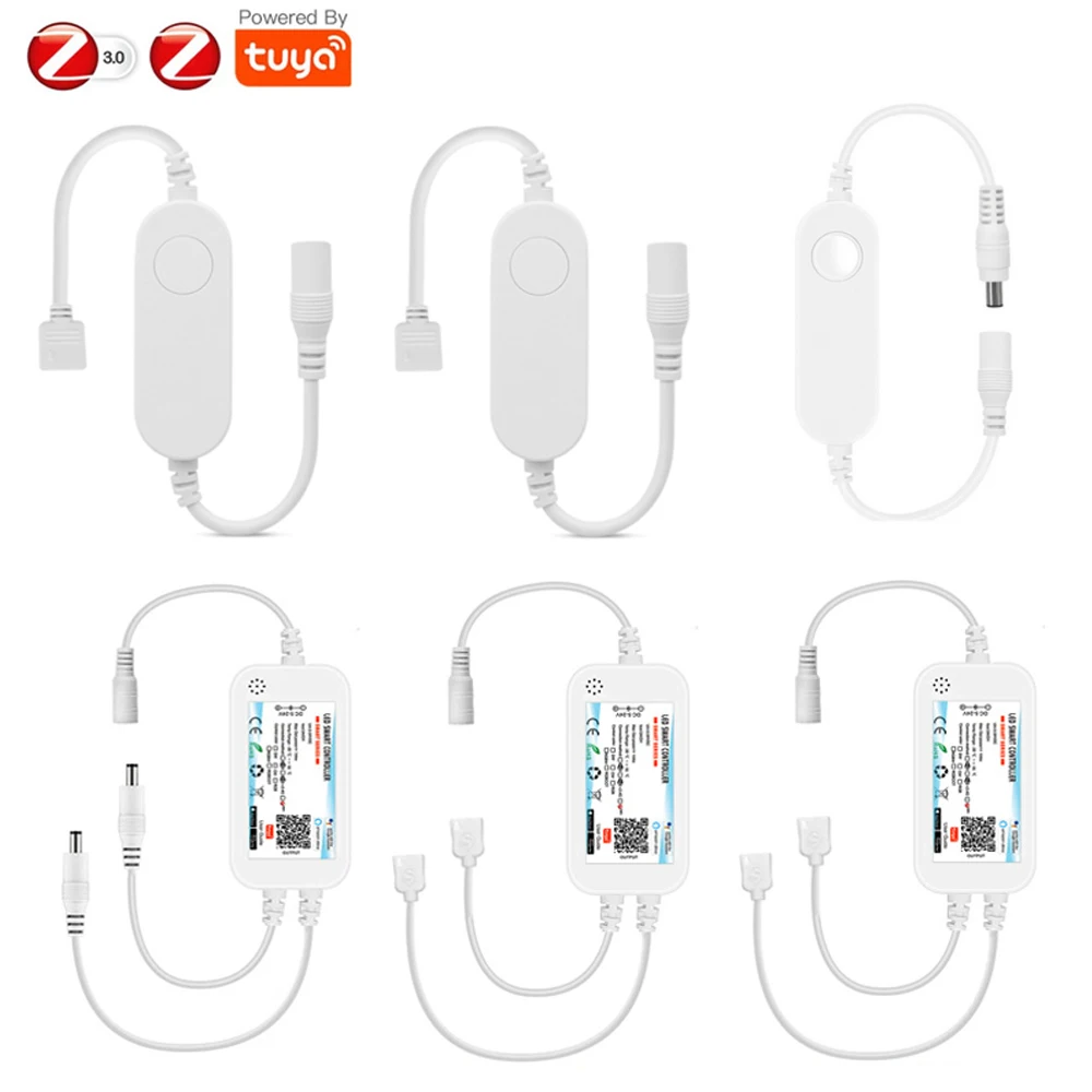 Zigbee-3-0-LED-Strip-Light-Dimmer-controlador-inteligente-DC12V-24V ...