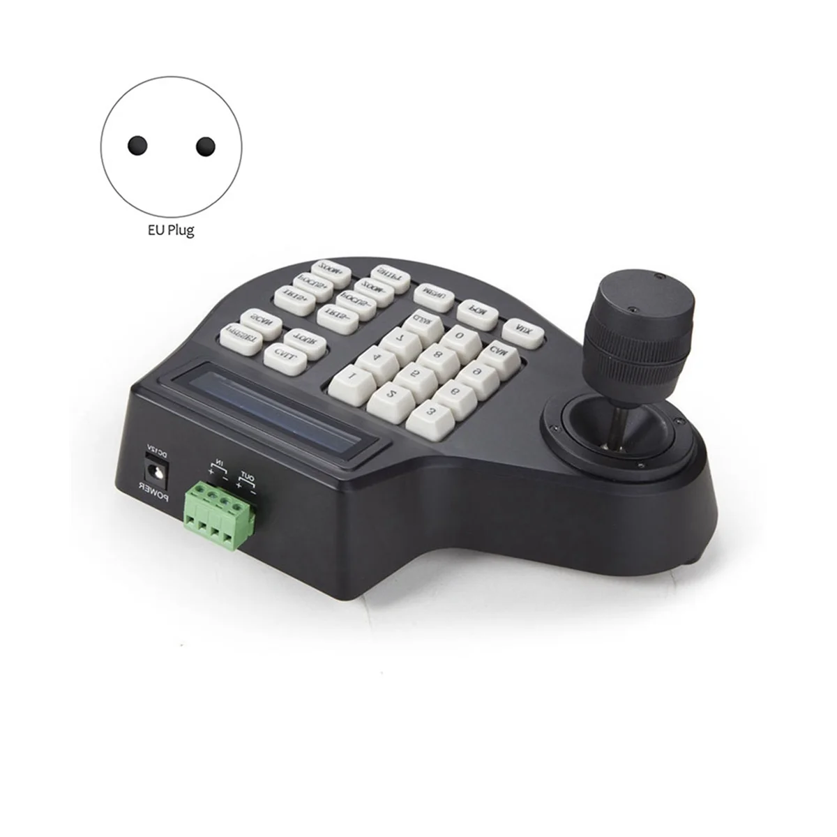Mini Controlador de Teclado Coaxial Cctv 3d Lcd 1.5km Joystick Rs485 Ptz Velocidade e Suporte de Câmera para Pelco Samsung - Imagem 2