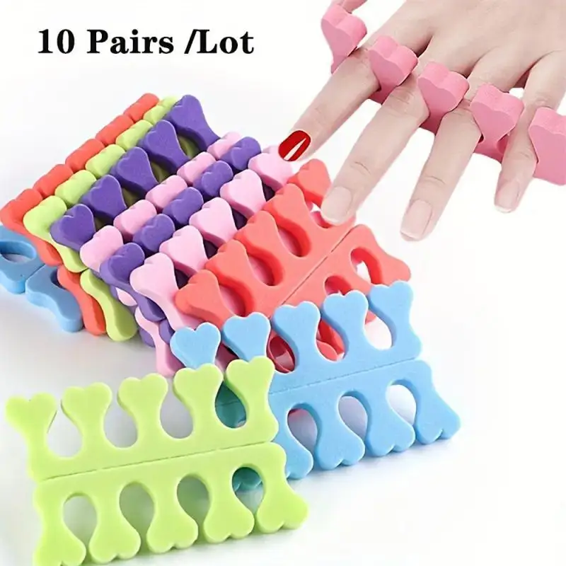 Nail Art Tools Toe Separators Toe Spreader Finger Toe Separator Pedicure Tool Comfortable Soft Nail Art Toe Separator Nail Sponge Separator Pedicure Accessory Polish Gadget Easy To Use