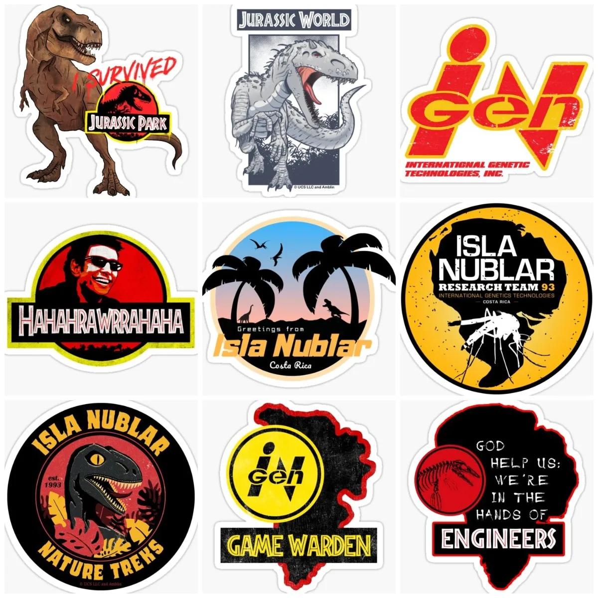 Jurassic Park Dinosaur Map Sticker Laptop Wall Room Door Bumper Accessori Camper Car Truck Bicycle Van Moto Window Glass Decal