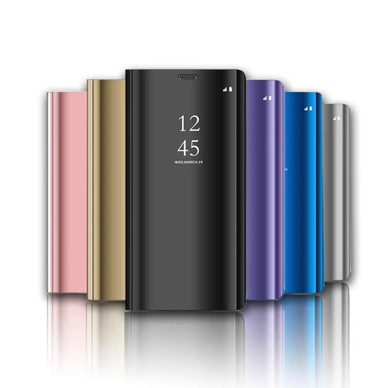 for huawei nova 5t case smart mirror view case for huawei nova5t stand phone cover on huwei nova 5 t yal-l41 shockproof coque 6