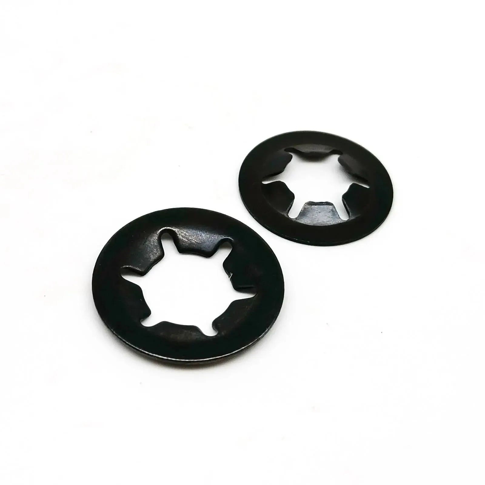 M2.5-M10 External Circlip Self-Locking Retaining Clip Push On Shaft Bearing Snap Ring Washer Kit Set Black 65mn Steel 350pcs/box retaining clip set