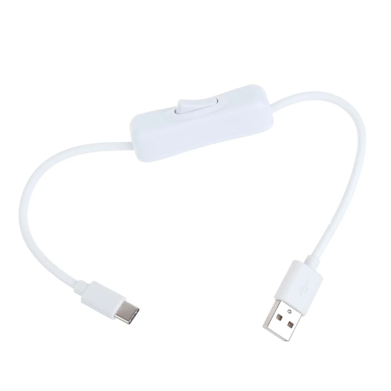 

USB Cable withSwitch Type-C USB2.0 Adapter Cord 5V3A Type C to USB A and Data Transfer forRaspberryPi 4B hubs Dropship