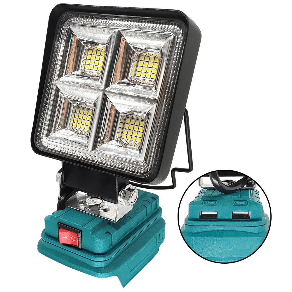 64 LED Cordless Work Light 4" Jobsite Spotlight Handheld Rechargeable Flashlight For Makita 18V Battery (No Battery) PATUOPRO Portable Spotlight Portable Flashlight Portable Work Lights Portable Work Light Portable Torch