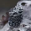 New Design Necklace 316L Stainless Steel Jewelry Punk Biker Vintage Skull Bone Pendant 4