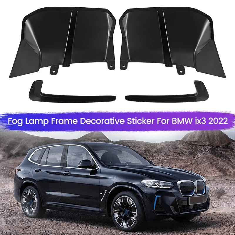 4Pcs-Car-Tail-Rear-Lip-Spoiler-Fog-Lamp-Frame-Decorative-Sticker-For ...