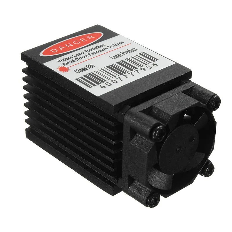 Focusable 500mw 808nm Infrared IR Laser Module Laser Module Dot Module 12V+ TTL+ Fan Cooling For CNC Engraving Machine