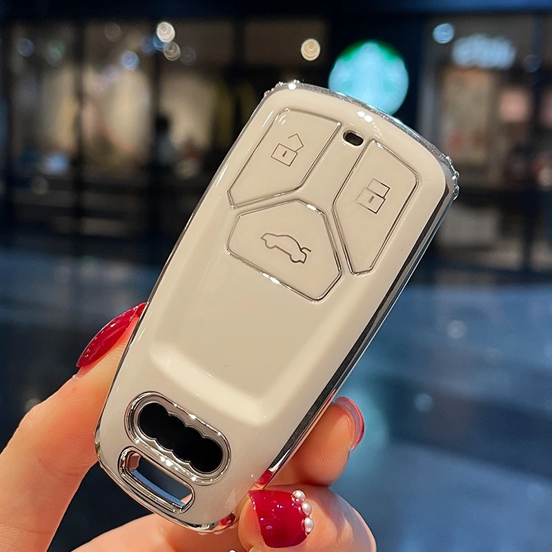 Car Key Case Cover For Audi A6 A1 A3 A7 A5 A6 C7 A4 B9 R8 Tt Mk2 C6 A3 8p C5 Q7 S7 Q8 A8L RS 3 S4 S6 C6 A4 B7 B8