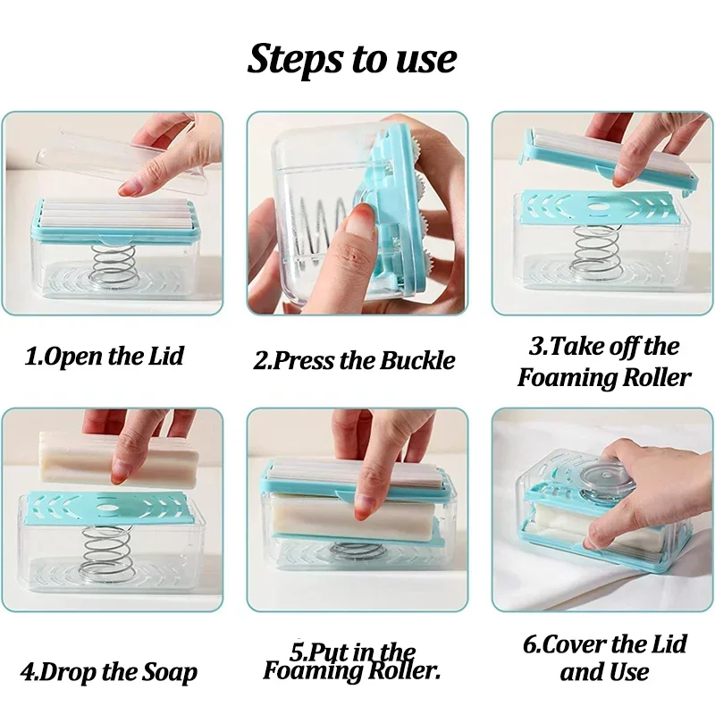 Mýdlo skříňka ručičky svobodné napěnění mýdlo miska multifunkční mýdlo miska ručičky svobodné draining domácnost úložný skříňka úklid nářadí držák