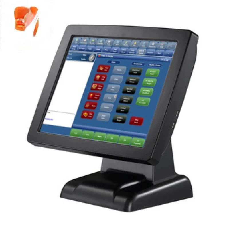 

Touch screen 15inch complete cashier payment machine pos system swallets