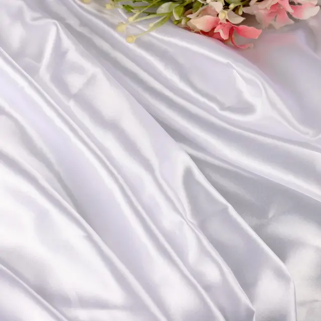 White Satin Tablecloth Rectangle Silky Satin Table Cover Linens for Buffet Table Parties Dinner Wedding Banquet Decoration 4