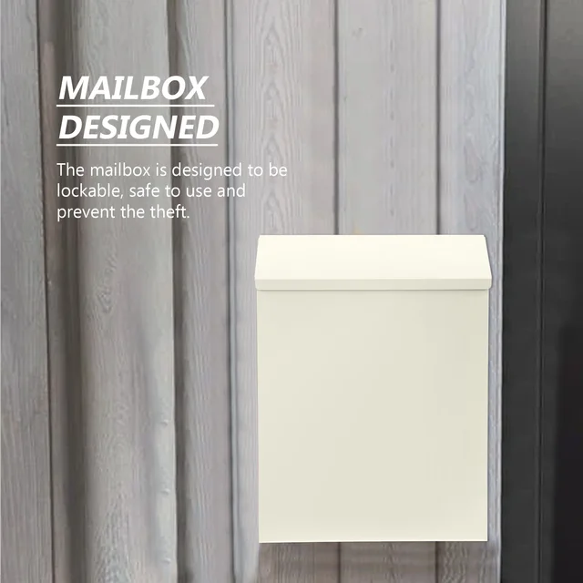 Box Postafiók Fali Oszlop Csepp Tároló Levél Kulcs Vintage Mail Panasz Biztonságos, Függő Kültéri Postafiókok Otthon - Image 6