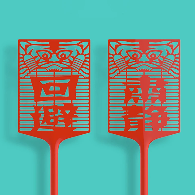 2Pcs Plastic Fly Swatter Manual Swat Mosquito Pest Control WITH Long Handle Pest Control Tools Home Supplies fly swatter