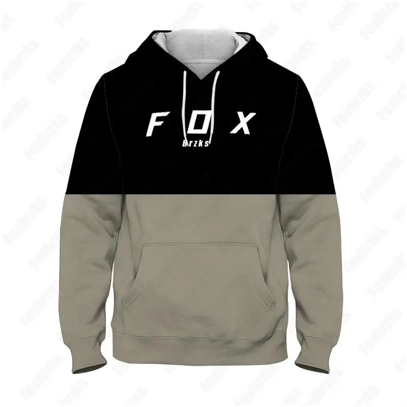 

Foxbrzks Brand 2024 Motorcycle Hoodie Punk Cycling Jersey Knight Shirts 3D Men Casual Vintage Hip Hop Summer Top Homme Clothes