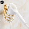 Hair Dryer Holder Wall Mounted Organizer Spiral Stand Holder Rack Aluminum Bathroom Shelf Storage Bathroom Accessory Wall Shelfs 3