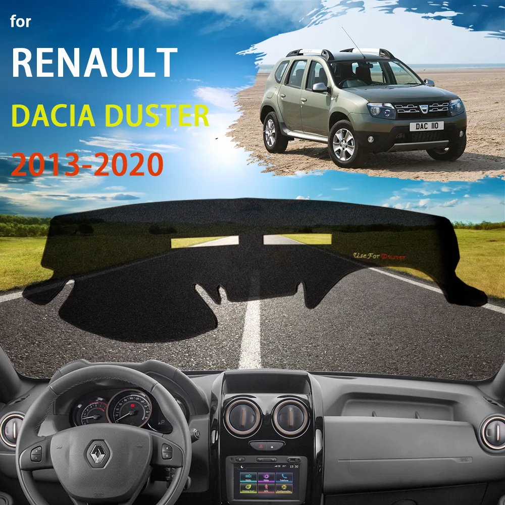 

Чехол для приборной панели автомобиля, коврик для приборной панели для Renault Dacia Duster Terrano HS 2013 ~ 2020 2019, накладка, Солнцезащитная подушка, нескользящий ковер с защитой от УФ-лучей