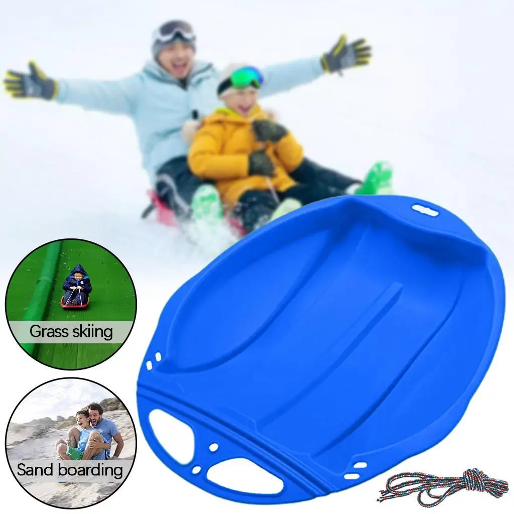 Kit de patinete de esquí con trineo de nieve, fondo plano para deportes al  aire libre de invierno y Navidad, 2 uds. - AliExpress